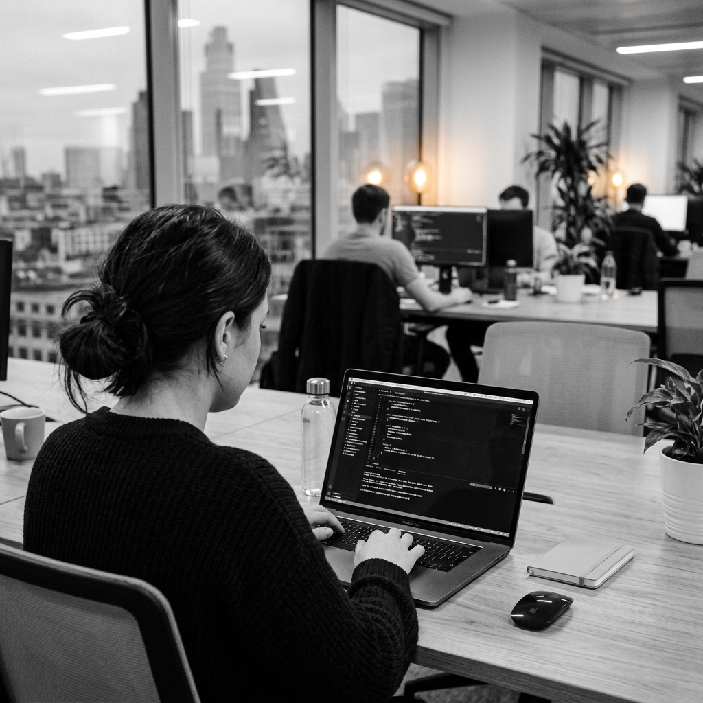 Developer working